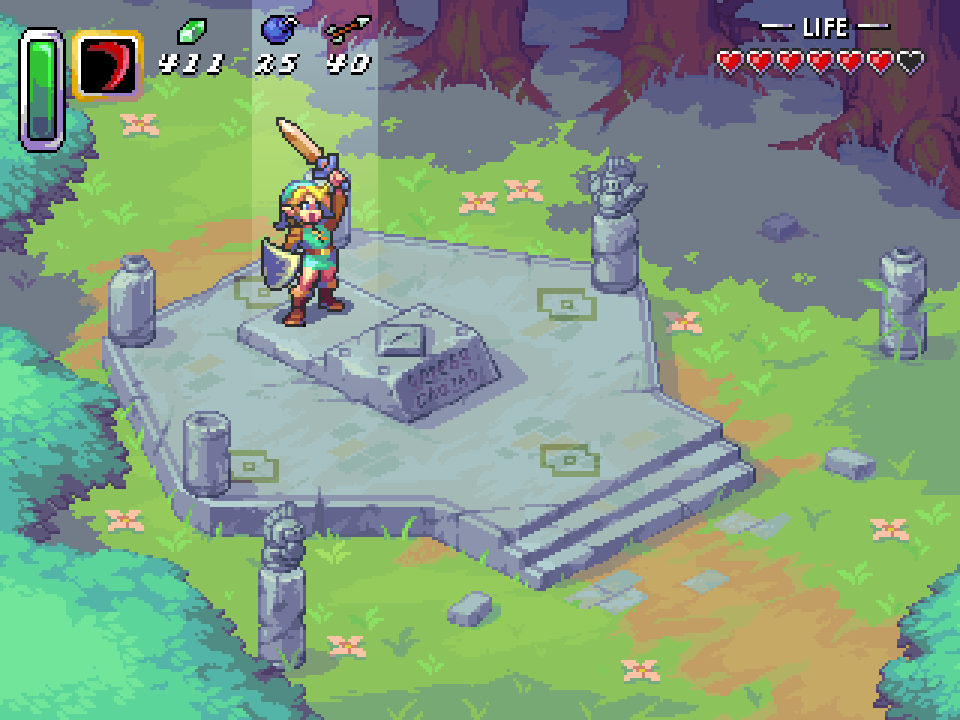 Zelda Master Sword pixel art